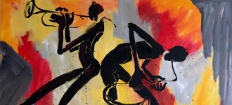 Helge Leiberg, „Dynamic“ Malerei - Zeichnung - Skulptur